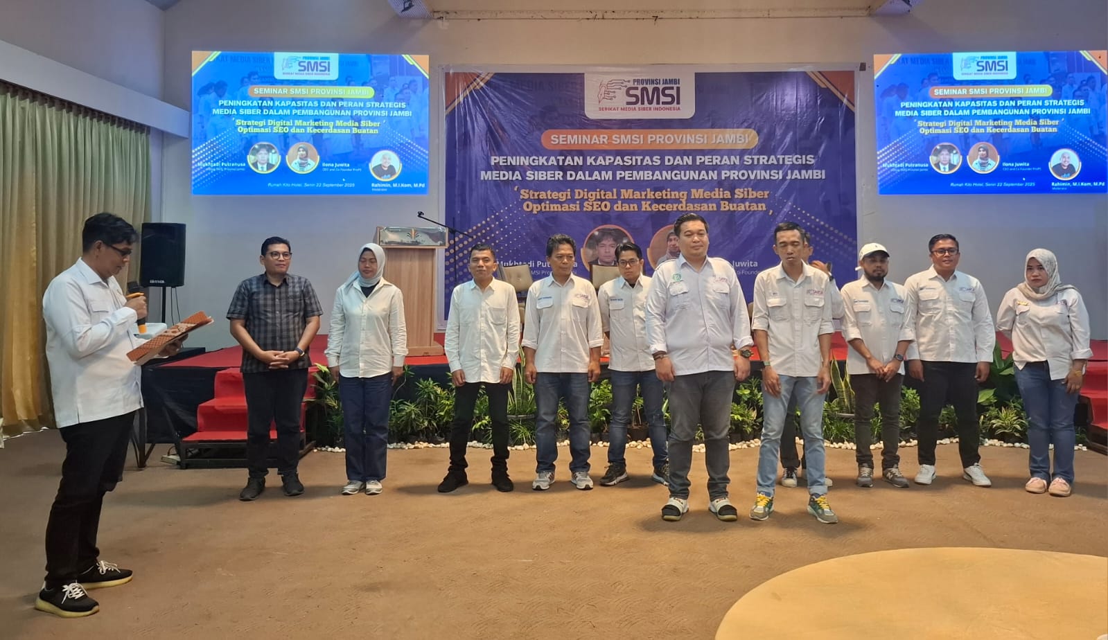 Pengurus Forum Pemimpin Redaksi SMSI Jambi Periode 2025–2027 Resmi Dikukuhkan, Ini Nama Pengurusnya