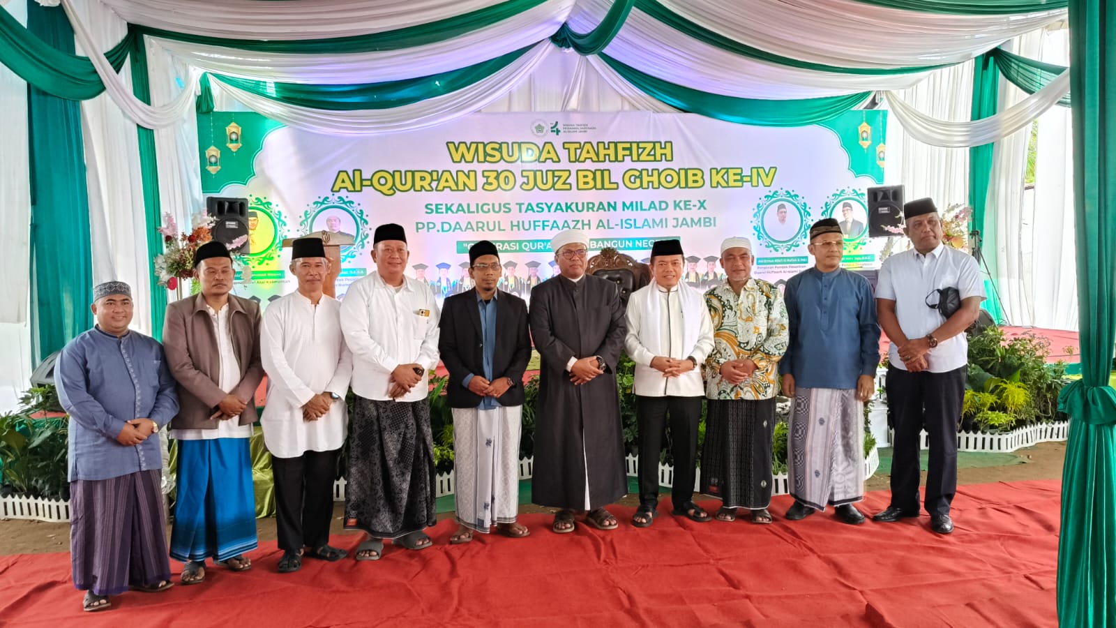 Peduli Ponpes dan Tahfidz: Al Haris Hadiri Wisuda Tahfidz Al Quran Ponpes Daarul Huffaazh Al Islami Jambi