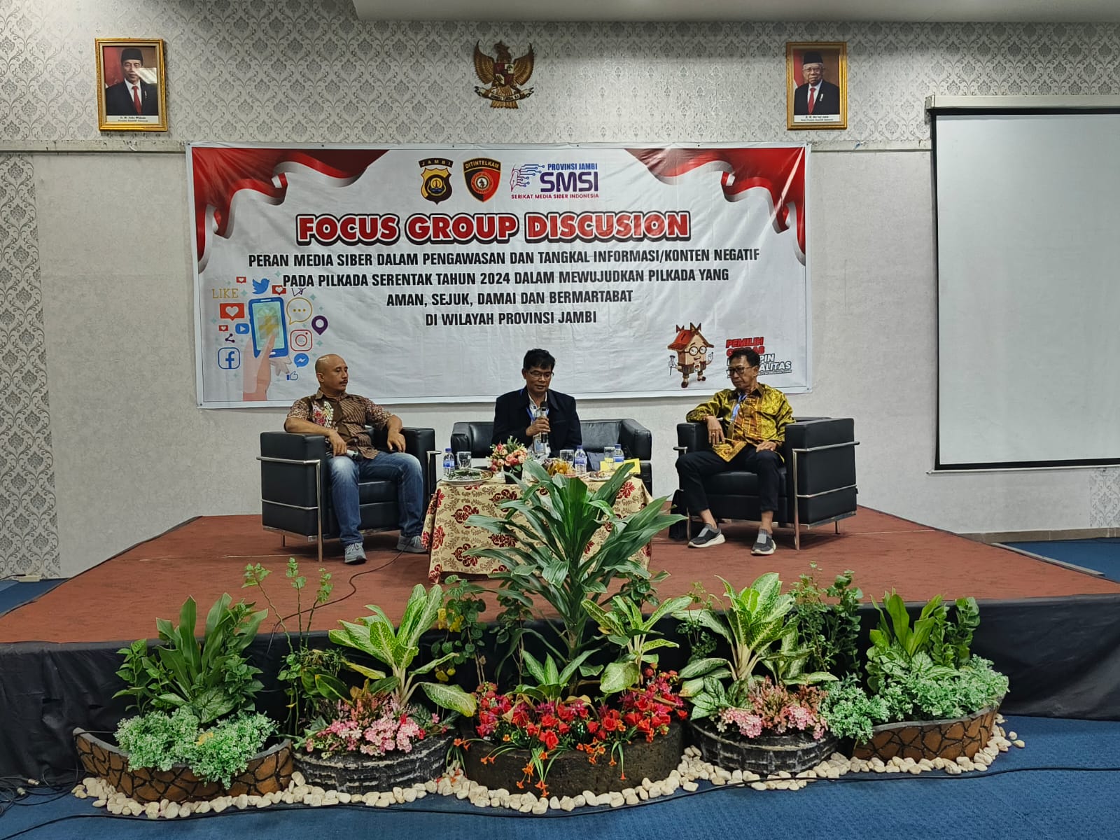 Wujudkan Situasi Kamtibmas selama Pilkada 2024, Ditintelkam Polda-SMSI Jambi Gelar FGD