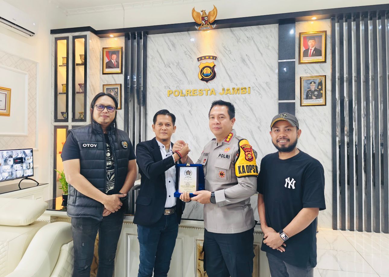 Kapolresta Jambi Kombes Pol Boy Siregar Sambut Hangat Kunjungan Silaturahmi PWI Kota Janbi