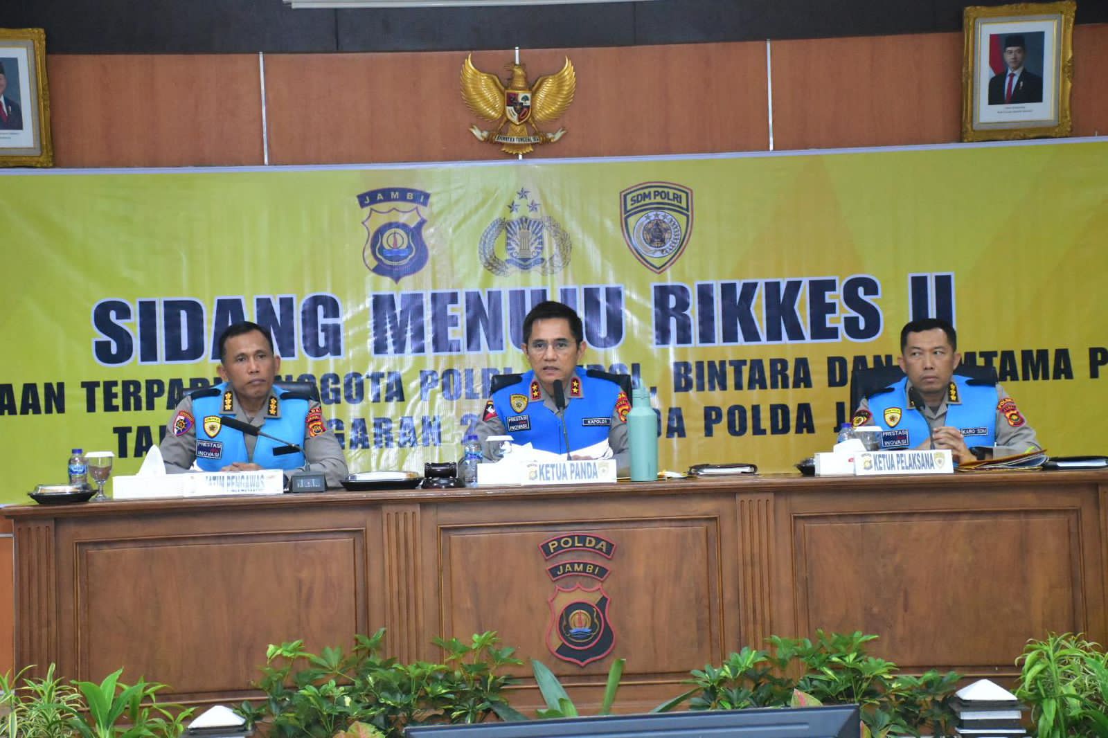 Kapolda Jambi Pimpin Sidang Rikkes Tahap II Seleksi Anggota Polri