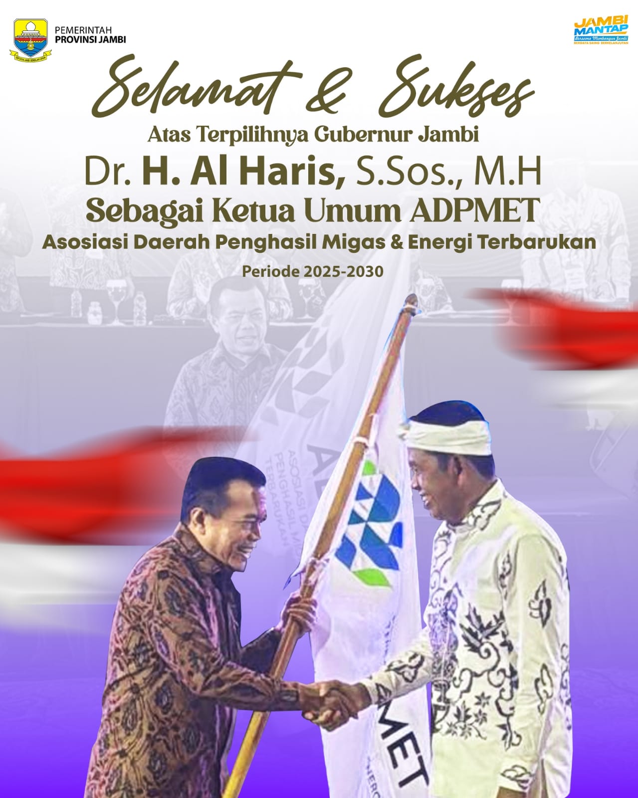 Gubernur Al Haris Terpilih Sebagai Ketua ADPMET: Siap Perjuangkan Tata Kelola Migas dan Energi Terbarukan yang Berkeadilan