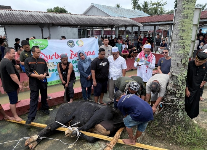 Berbagi Kebahagiaan Momen Idul Adha 1446 H, Lapas Kelas IIA Jambi Kurbankan 9 Sapi dan 3 Kambing