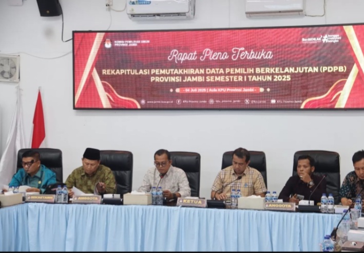KPU Provinsi Jambi Tetapkan Data Pemilih Semester I, Ajak Masyarakat Proaktif Perbarui Data