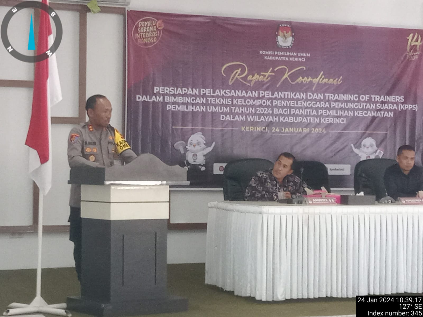 Ini Kata Kapolres Kerinci pada Training Of Trainers Bintek KPPS Pemilu 2024